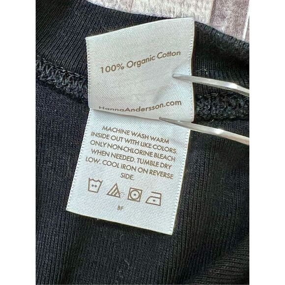 Hanna Andersson Organic Cotton Black Halloween Bats Moon Stars Sleeper 3T - Picture 8 of 9